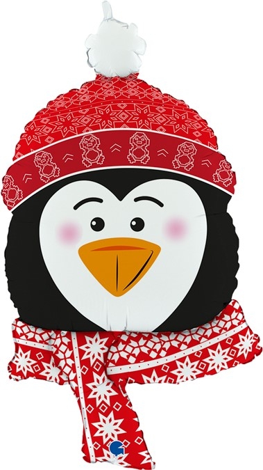 Шар Фигура Новогодний пингвин (в упаковке)