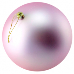 Новогодние шары Нежно Розовые (матовые)