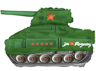 Шар Мини-фигура Танк Т-34, Зеленый (в упаковке)