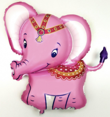 Шар Фигура, Слоненок (розовый) / Baby elephant pink (в упаковке)