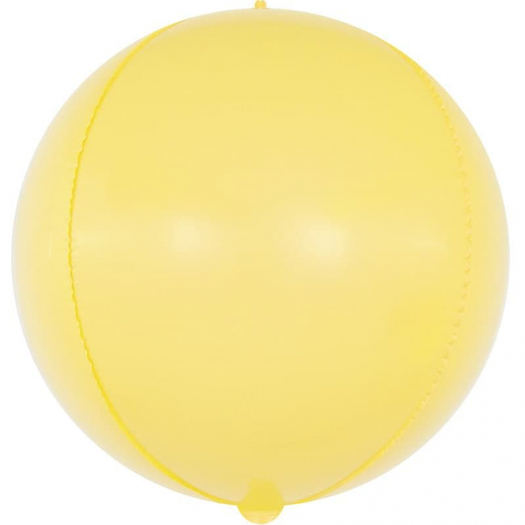 Шар Сфера 3D, Макарунс, Желтый (в упаковке)